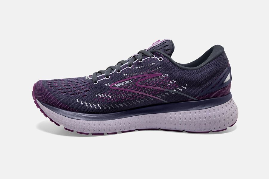 Brooks Glycerin 19 Road Running Shoes Womens Black/Purple 219473-TLX